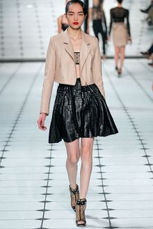 Jason Wu Tiered Leather Skirt - Lyst