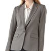 Theory Gabrielle Tailor Blazer in Silver - Lyst