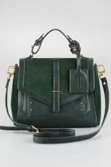 Tory Burch 797 Suede Medium Satchel - Lyst