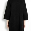Vince Honeycomb Wool Leather Trim Car Coat in Black - Lyst