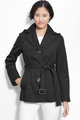 Ellen Tracy Single Breasted Trench Coat