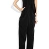 Esteban Cortazar CapeBack Cady and Stretch Crepe Jumpsuit in Black - Lyst