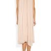 Esteban Cortazar Gathered AccordionPleated Chiffon Dress in Pink - Lyst