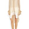 Esteban Cortazar Cady Trimmed Chiffon Blouse in Beige (sand) - Lyst