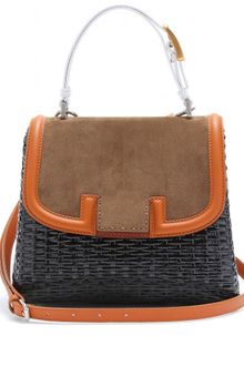 Fendi Silvana Bag with Snakeskin Handle - Lyst