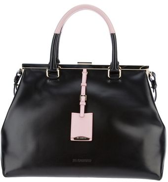 Jil Sander Structured Madame Bag - Lyst