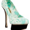 Nicholas Kirkwood Printed Platform Pump in Green (mint) - Lyst