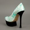 Nicholas Kirkwood Printed Platform Pump in Green (mint) - Lyst