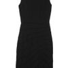 Rag & Bone Origami Leather Detailed Crepe Dress in Black - Lyst