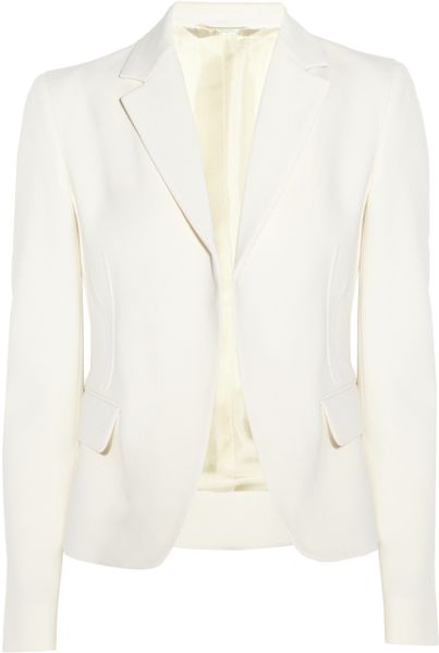 Reed Krakoff Boned Wool Canvas Jacket in White (ivory) - Lyst