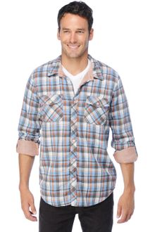 Splendid Woven Roll Sleeve Shirt - Lyst