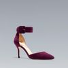 Zara Basic Vamp and Heel in Red (bordeaux) - Lyst