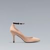 Zara Mid Heel with Ankle Strap in Beige (sand) - Lyst
