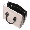 Alexander Mcqueen Ivory Black Polished Leather Medium Heroine in Beige (ivory) - Lyst
