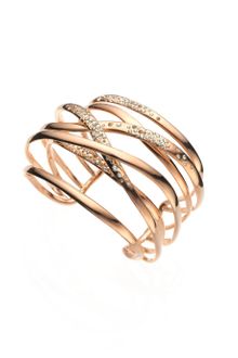 Alexis Bittar Elements Bel Air Rose Gold Large Layered Orbit Cuff - Lyst