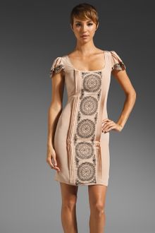 Alice By Temperley Rita Dress in Nudeblack - Lyst