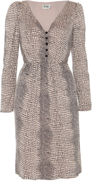 Alice By Temperley Raquel Dress in Beige (nude mix) - Lyst
