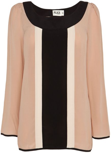 Alice By Temperley Rose Top in Pink (nude mix) - Lyst