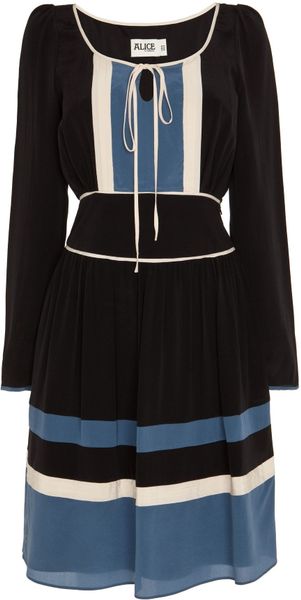 Alice By Temperley Rose Dress in Blue (petrol mix) - Lyst