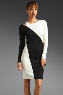 Alice + Olivia Josefina Shoulder Cut Out Dress - Lyst