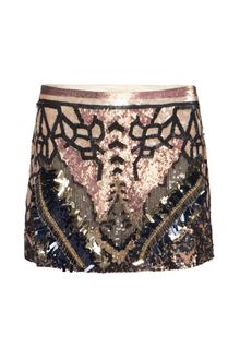AllSaints Embellished Dreamcatcher Skirt - Lyst