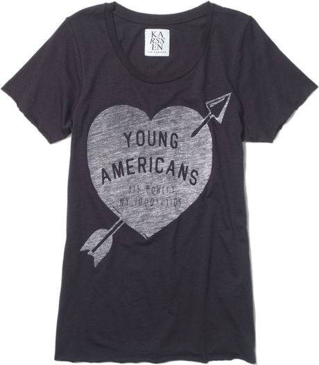 Club Monaco Zoe Karssen Tee in Gray (young americans) - Lyst