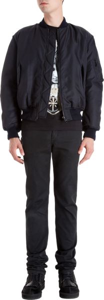 Givenchy Flight Bomber Jacket in Blue for Men (navy) - Lyst