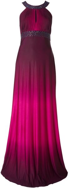 Js Collections Ombre Jersey Dress with Beaded Neck - Lyst