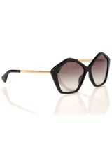 Miu Miu Ladies Mu11ns Culte Black Sunglasses