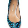 Nicholas Kirkwood Printed Elaphe Pointed Toe Flat in Blue (green black pois) - Lyst