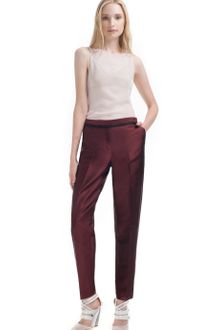 Prabal Gurung Crimson Organza Waistband Trouser - Lyst