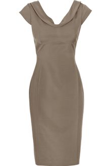 Reiss Fitted V Neck Dress - Lyst