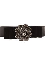 Temperley London Crystal Bow Belt