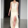 Temperley London Long Deco Beaded Dress in White (ivory) - Lyst