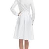 Valentino Resort Wrap Pleated Shirt Dress in White - Lyst