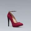 Zara Combined High Heel Court Shoe in Red - Lyst
