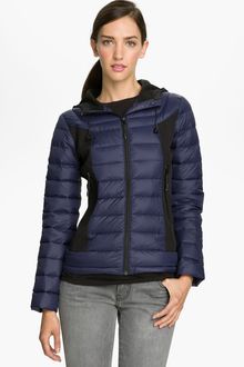 Bernardo Mixed Media Packable Down Jacket - Lyst