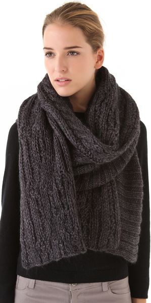 Cut25 By Yigal Azrouël Chunky Cable Scarf - Lyst