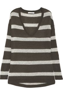 Duffy Striped Knitted Sweater - Lyst