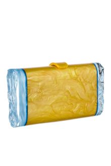 Edie Parker Ss Back Lit Yellow Pearlescent Lara Clutch - Lyst
