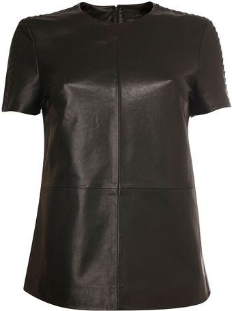 French Connection Navajo Leather Short Sleeved Top - Lyst