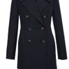 French Connection Arlo Wool Long Sleeved Pinch Waist Coat in Blue (navy) - Lyst