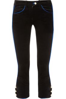 Isabel Marant Bauer Cropped Velvet Skinny Pants - Lyst