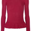 Red Valentino Ribbed Knit Wool Top in Red - Lyst