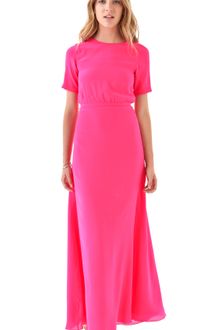 Saloni Tamara Solid Gown - Lyst