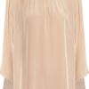 Temperley London Ravenna Bette Embroidered Silk Top in Beige (champagne) - Lyst