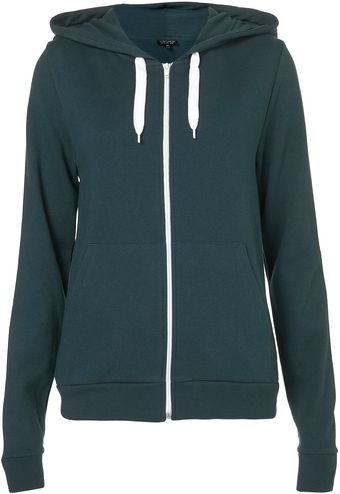 Topshop Basic Hoody - Lyst