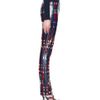 Tory Burch Christina Plaid Leather Pant in Multicolor - Lyst
