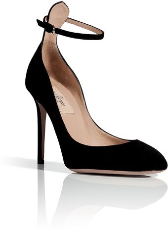 Valentino Black Suede High Heeled Pumps - Lyst