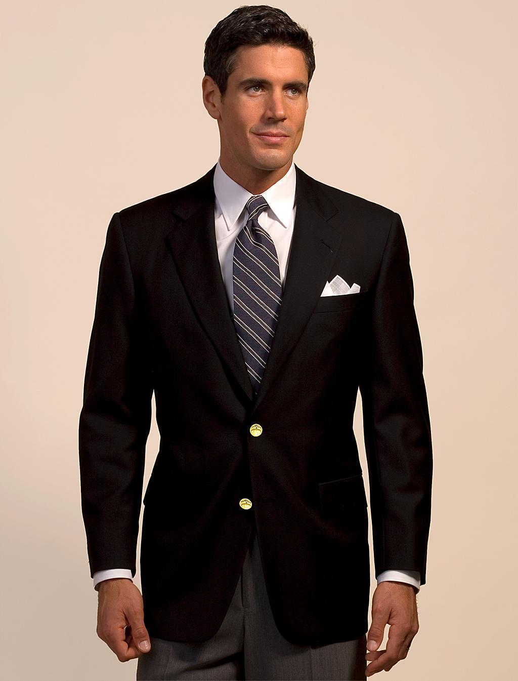 Brooks Brothers TwoButton Regent Fit Blazer in Black for Men (navy) Lyst